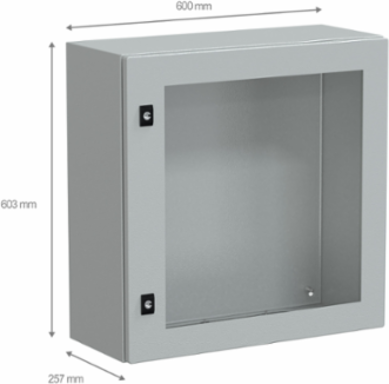 Spacial CRN 600 x 600 x 250 mm Wall-Mount Compact Enclosure, IP66, IK08, Grey