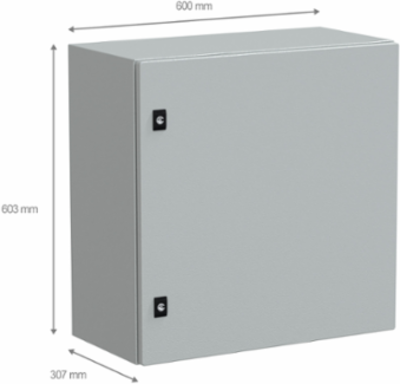 Spacial CRN Compact Enclosure 600mm x 600mm x 300mm IP66 IK10 Grey