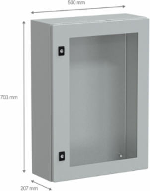 Spacial CRN Compact Enclosure 700 mm H x 500 mm W x 200 mm D, IP66, IK08