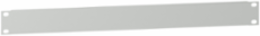 Actassi - 19" plain plate - 1U - steel - RAL7035 - 15/10mm