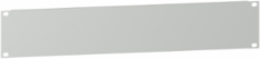 Actassi - 19" plain plate - 2U - steel - RAL7035 - 15/10mm