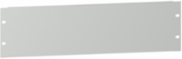Actassi - 19" plain plate - 3U - steel - RAL7035 - 15/10mm
