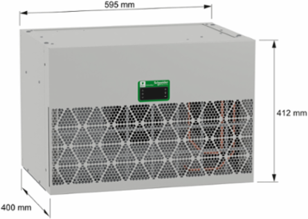 Roof Connected Cooling Unit, Climasys CU, 1,2kW, 2 Poles, 400/460V, 50/60Hz, IP54