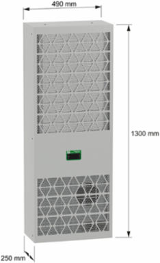 Side Connected Cooling Unit, Climasys CU, 3200W, 3 poles, 380/460V, 50/60Hz, IP55