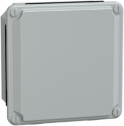 Metal Junction Box 105x105x49mm IP55 Grey RAL 7035