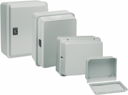Metal Junction Box 307mm H x 257mm W x 116mm D, IP55, Steel