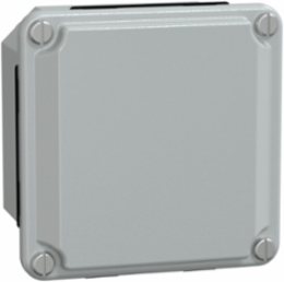 Metal Junction Box 85mm x 85mm x 49mm IP55 Grey RAL 7035