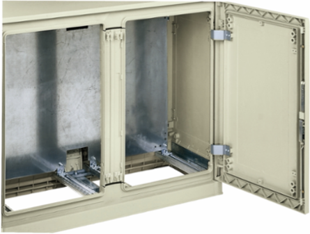 Step Slides Set for Mounting Plate Adjustment, 4 Rail, 35-350 mm Depth