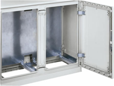 Step Slides Set for Mounting Plate Adjustment, 4 Rail, 35-350 mm Depth