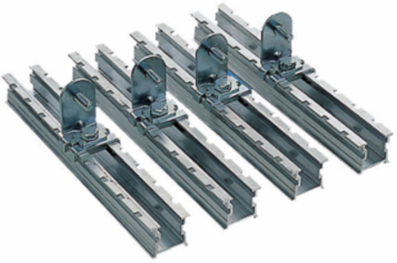 Step Slides Set for Mounting Plate Adjustment, 4 Rail, 35-350 mm Depth