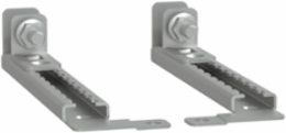 Step Slides Set with 4 Sliding Rails, Galvanised Steel, 100-200 mm Adjustment