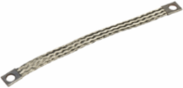Tinned Copper Earth Braid 16 mm² x 155 mm, Eyelet Hole 8.5 mm, Set of 10