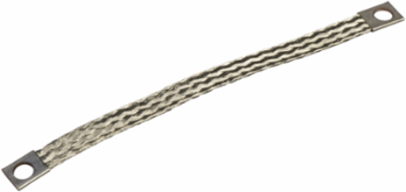 Earth Braid 6 mm² x 150 mm with 7 mm Eyebolt, Set of 10