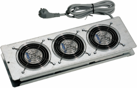 Actassi Ventilation Plate with 3 Fans, 170 m3/h Air Flow, Galvanized Steel