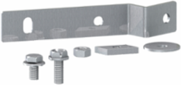 Set of 2 Fixing Brackets for Earthing Collector Bar & DIN Rail, 110 mm, Zinc Coated Steel
