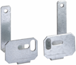 Set of 2 Earthing Collector Bar Brackets, 90 mm Wide, Zinc Coated Steel