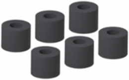 Set of 6 Plastic Spacers for Telquick Chassis - 130 mm Depth, 80 mm Width, Grey