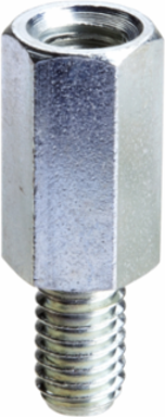 M8 Hexagonal Spacers 15 mm for Mounting Plates, Set of 100