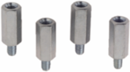 Hexagonal Spacer M6 Height 20 mm, Galvanised Steel, Set of 100