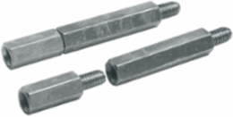Hexagonal Spacer M8, 60 mm Height, Set of 100, Galvanized Steel