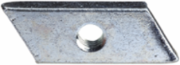 M8 Flat Nut Set for Vertical Uprights, 50 Units, 18-Month Warranty