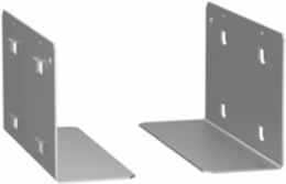 19 Inch 2U Fixed Slide - 15 kg Load, Steel, Zinc Coated