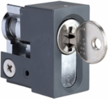 Cylindrical Barrel Key Lock for SF & SM Enclosures, Key Number 1242E