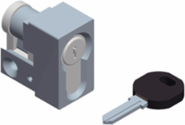 Cylindrical Barrel Key Lock for SF & SM Enclosures, Key Number 1242E