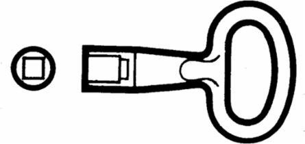 Metal Key for 8mm Square Insert, Multi-Purpose Lock Accessory