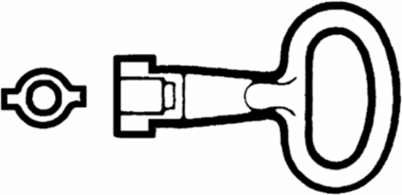 Metal Key for 5mm Double Bar Insert, Multi-Purpose Lock Accessory