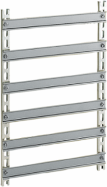 Symmetrical Mounting Chassis for Enclosures 1000x800mm, 6 Rails, Aluminium, Steel