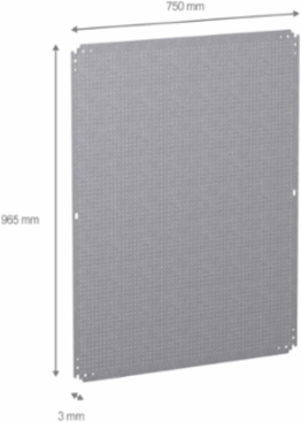 Microperforated Mounting Plate 1000x800mm, 3.6mm Holes, 150kg Load
