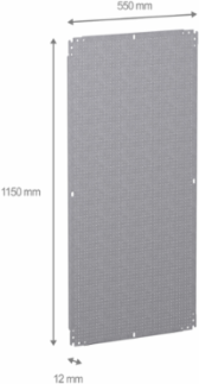 Microperforated Mounting Plate 1200mm x 600mm x 2.5mm, Galvanised Steel