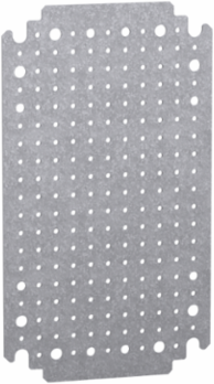 Microperforated Mounting Plate 300x200 mm, Galvanised Steel, 60 kg Load