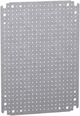 Microperforated Mounting Plate 300x400mm, Galvanised Steel, 60kg Load