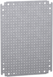 Microperforated Mounting Plate 300x400mm, Galvanised Steel, 60kg Load