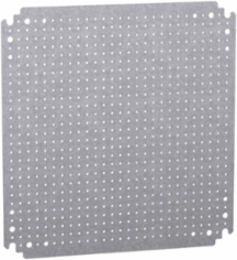 Microperforated Mounting Plate 400x400 mm, 60 kg Load Capacity, Galvanised Steel