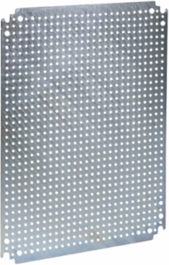 Microperforated Mounting Plate 500x300mm Galvanised Steel, 60kg Load