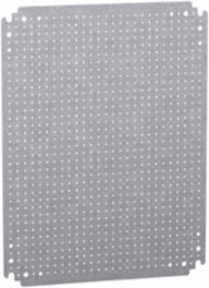 Microperforated Mounting Plate 500mm x 400mm, 1.8mm Thick, Galvanised Steel