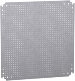 Microperforated Mounting Plate 500x500 mm, 90 kg Load, Galvanised Steel