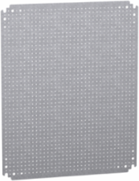 Microperforated Mounting Plate 600mm x 500mm, 1.8mm Thick, Galvanised Steel