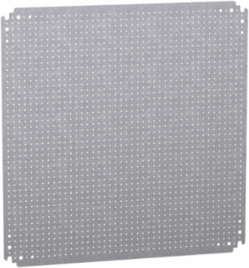 Microperforated Mounting Plate 600x600mm, Galvanised Steel, 135kg Load