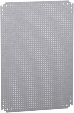 Microperforated Mounting Plate H700 x W500 mm, 135 kg Load, Galvanised Steel