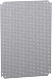 Microperforated Mounting Plate H700 x W500 mm, 135 kg Load, Galvanised Steel
