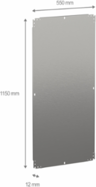 Galvanised Steel Mounting Plate 1200x600mm, 180kg Load Capacity