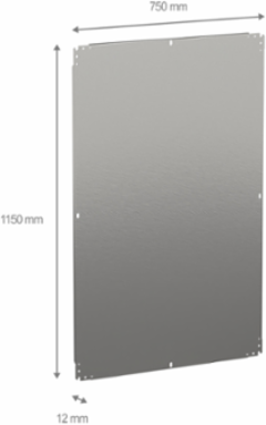 Galvanised Steel Mounting Plate 1200x800 mm, 180 kg Load Capacity