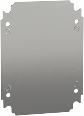 Plain Mounting Plate 250mm x 200mm, Galvanised Steel, 1.8mm Thick