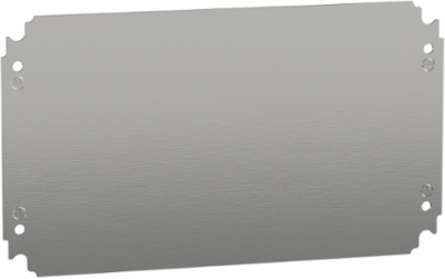 Galvanised Steel Plain Mounting Plate 250mm x 400mm, 60kg Load Capacity