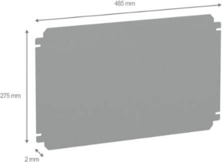 Mounting Plate 300mm Height x 500mm Width Galvanized Steel