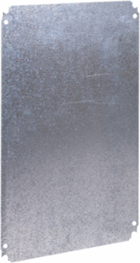 Mounting plate - enclosure H800xW600mm - polyester powder over galvanised sheet